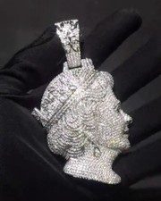 925 Silver Iced Out Moissanite