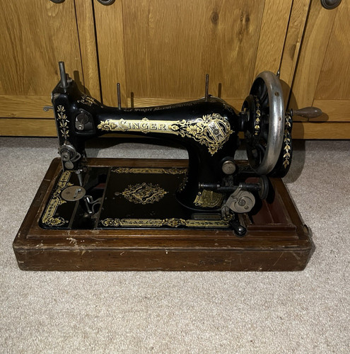 Antique singer hand crank - antique,