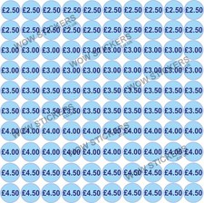 Price stickers ice cream van