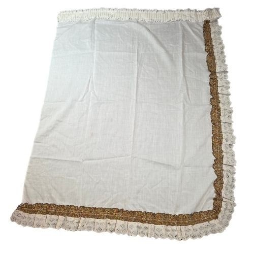 Vintage farmhouse white ruffle - farmhouse,
