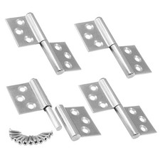 4Pcs 3 Inch Lift Off Hinges, 304 Stainless Steel Detachable Hinges, Detachable