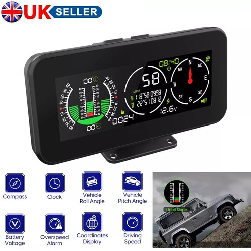 Car gps digital inclinometer - gps,