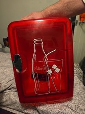 Vintage Coca-Cola Mini Fridge With See Through Door