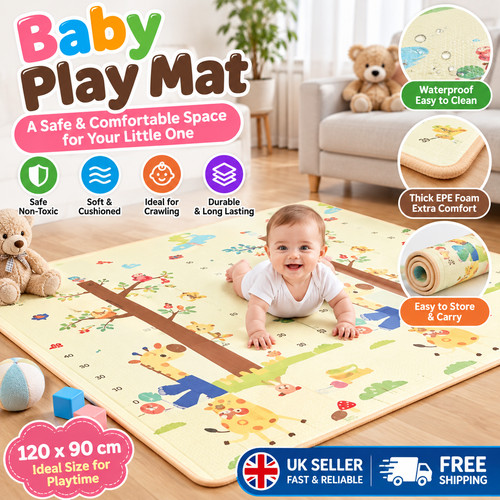 Foldable baby play - mat, extra