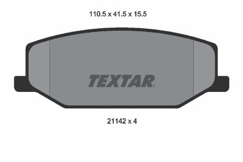 Front brake pad set - brake,