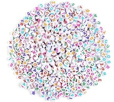 1200pcs Letter Beads 6mm Beads