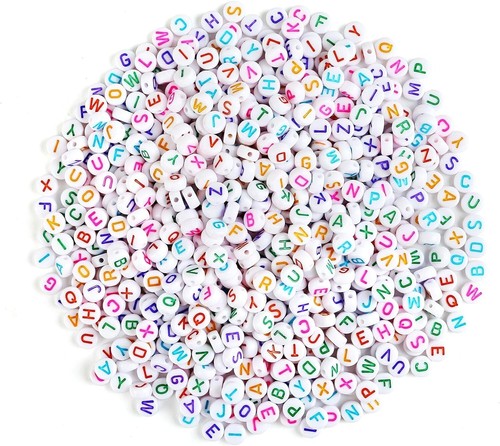 1200pcs letter beads - beads,