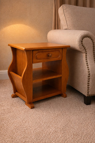 Vintage side table magazine - vintage,