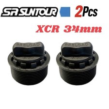 Mountain Bike SR Suntour XCR 34mm Front Fork Preload Button Knob Suspension 2Pcs