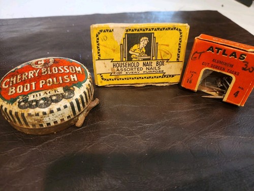 Cherry blossom boot polish tin - cherry,