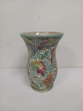 Beswick Green Floral Vase 20cm