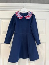 Jacadi blue dress with floral