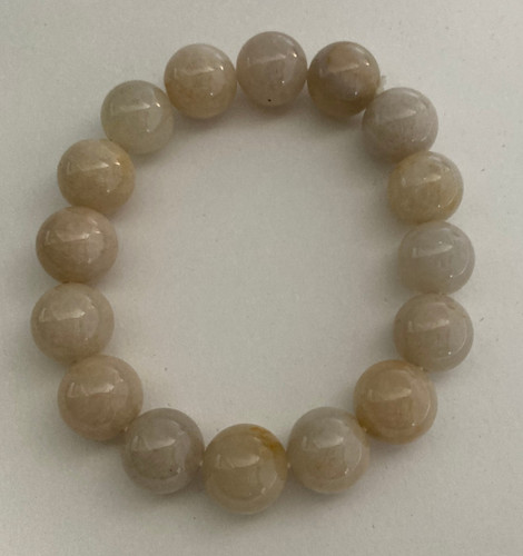 Natural yellow jade round - yellow,