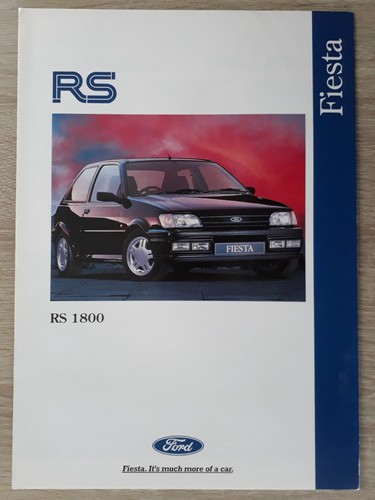 Ford fiesta 1800 brochure - ford,