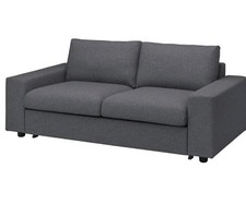 Ikea Vimle Cover Set, 2 Seat Sofa-Bed with wide armrests in Gunnared Medium Grey