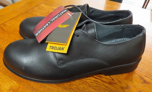 Trojan black natural leather - natural,