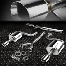 DUAL 4" ROLLED TIP MUFFLER CATBACK EXHAUST SYSTEM FOR 09-15 NISSAN MAXIMA V6 A35