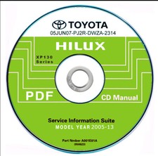 Toyota Hilux (2005-2013) Manuel D'Atelier Sur CD