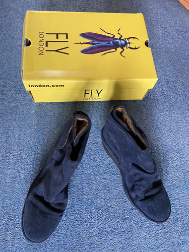 Fly london women blue suede - london, women's