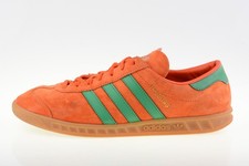Adidas Hamburg Suede Orange/Green H00447 Men's Trainers Size UK 9