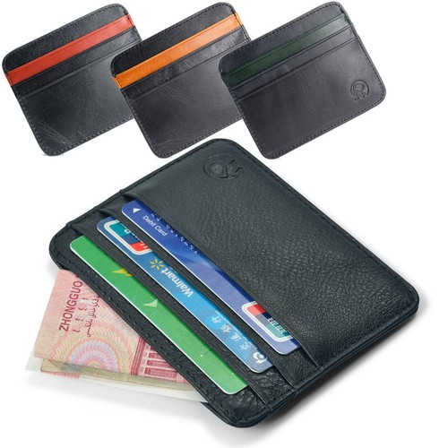 Leather slim thin credit - leather,