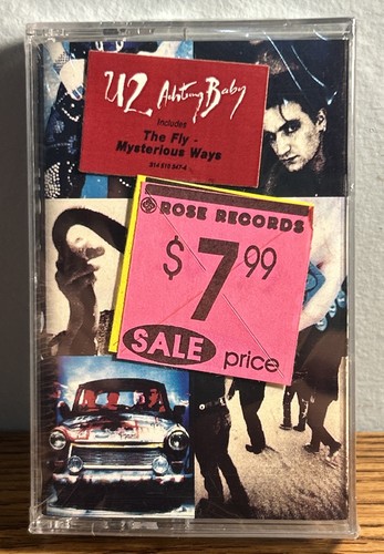 Achtung baby cassette tape - u2,