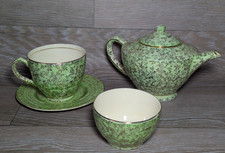 Teapot Cup Shelton Ivory Empire England Vintage Art Deco Style Crazing no Cracks