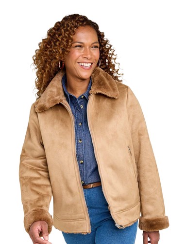 Ladies bonded zip - zip, front