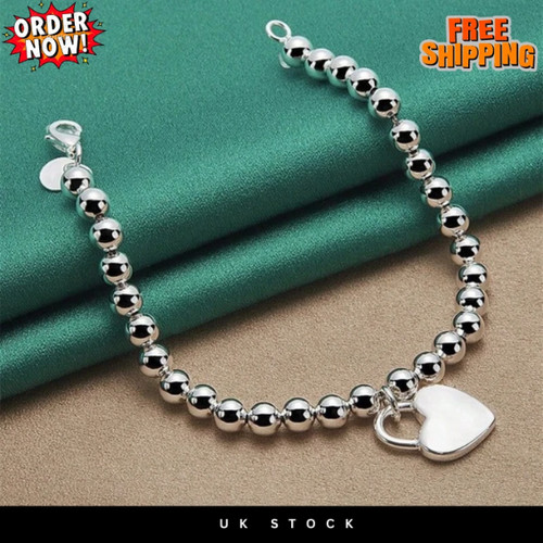 Genuine sterling silver heart - silver,