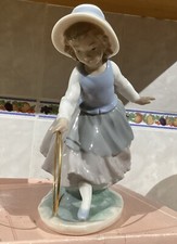 Nao Lladro Girl With  Gold Hoop Boxed perfect *.    No. 297G *** 