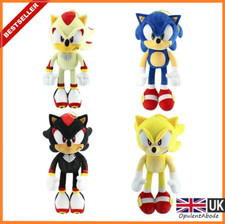 🟡Super Sonic the Hedgehog Plushie Stuffed Game Plush Toy Super Shadow SEGA 33cm