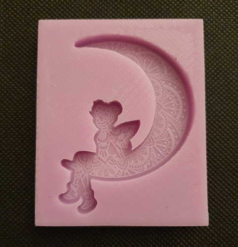 Small mandala fairy moon - fairy,