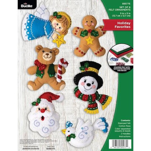 Bucilla felt ornaments - bucilla,