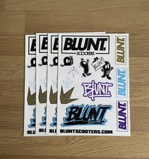 Blunt Envy Stunt Scooter x4 Sticker Sheet Sets