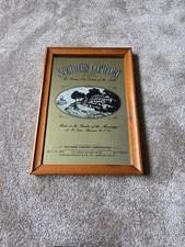 Southern Comfort Wood Framed Bar Sign Mirror Advertising Brewiana 9.5" x 13.2"