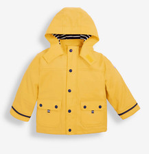 Jojo Maman Bebe Kids Waterproof Fisherman's Jacket, Mustard Yellow, Mixed Sizes