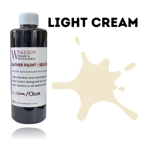 Light cream leather repair - leather,