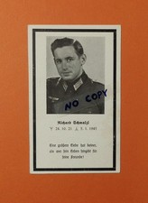 WW2 German Death Card
