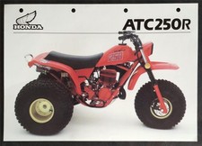 HONDA ATC250R OFF ROAD ALL TERRAIN CYCLE Sales Specification Leaflet FEB 1982