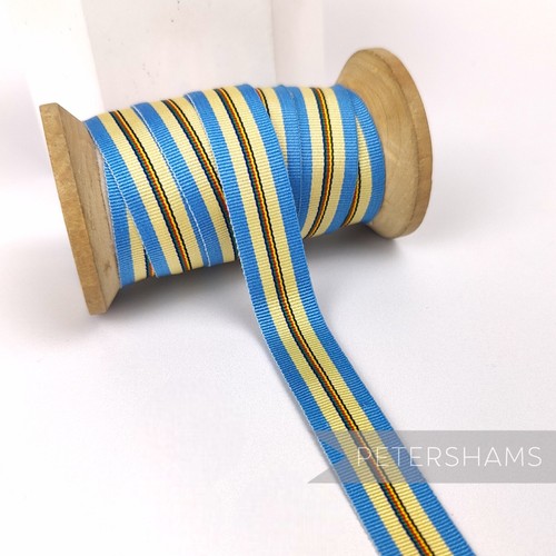 Vintage 16mm striped grosgrain - vintage,
