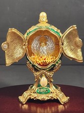 Vintage Joan Rivers 2002 guilloche enamel "The Firebird" egg figurine no box