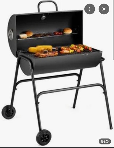 Charcoal bbq barrel - bbq, grill