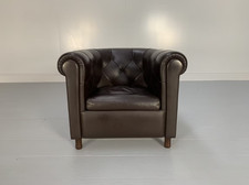 Poltrona Frau "Arcadia" Armchair -  In "Pelle Frau" Dark Brown Leather - RRP ...