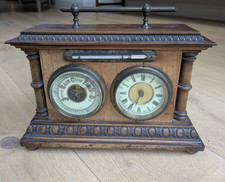 Barometer, clock & thermometer