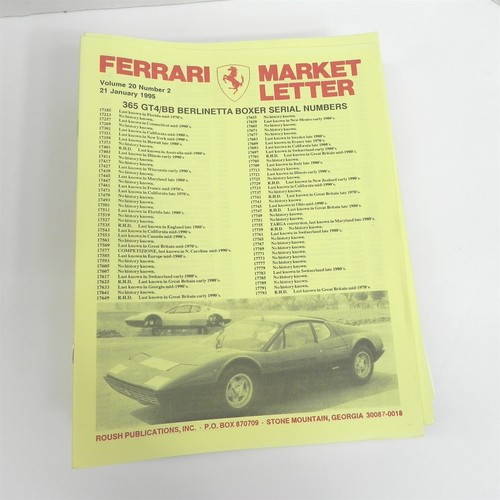 1995 ferrari market - ferrari, letter