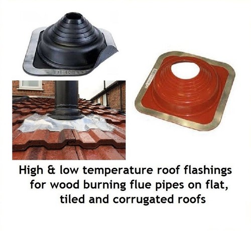 Flue pipe roof flashing seal - flue,