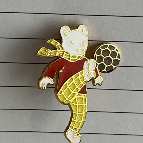 Rupert bear collectable pin - collectable,