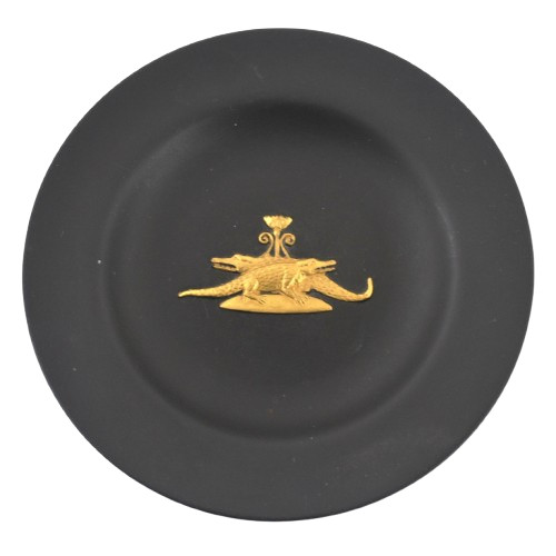 Wedgwood black basalt - black, gilded