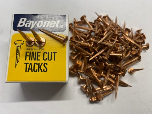 Fine cut copper tacks 6mm - copper,