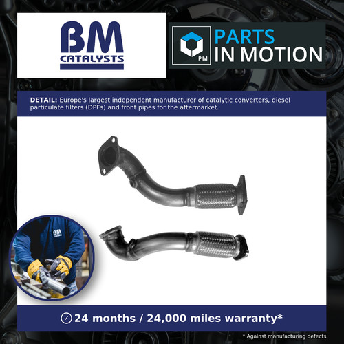 Exhaust front down - pipe, fits